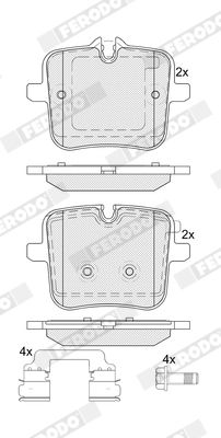 Brake Pad Set, disc brake FERODO FDB5362