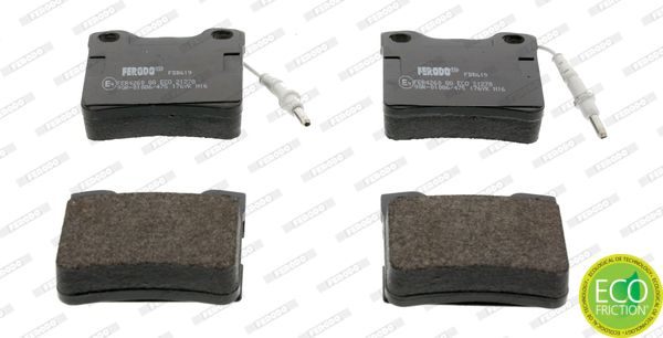 Brake Pad Set, disc brake FERODO FDB619