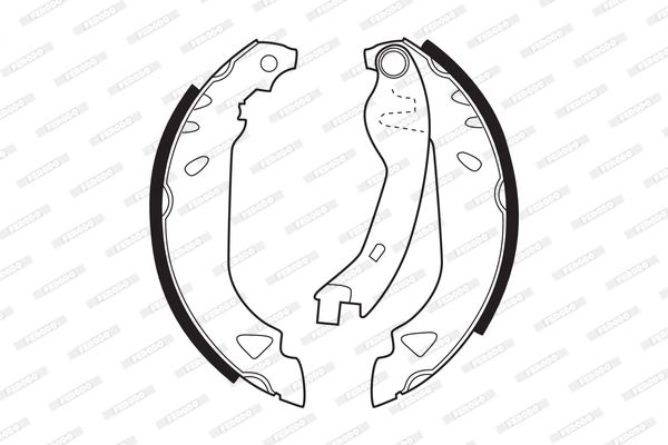 Brake Shoe Set FERODO FSB263