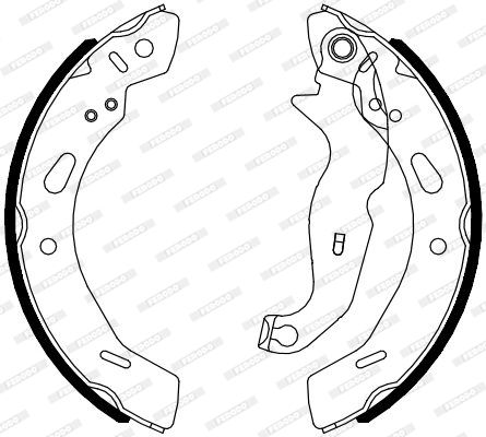 Brake Shoe Set FERODO FSB4080