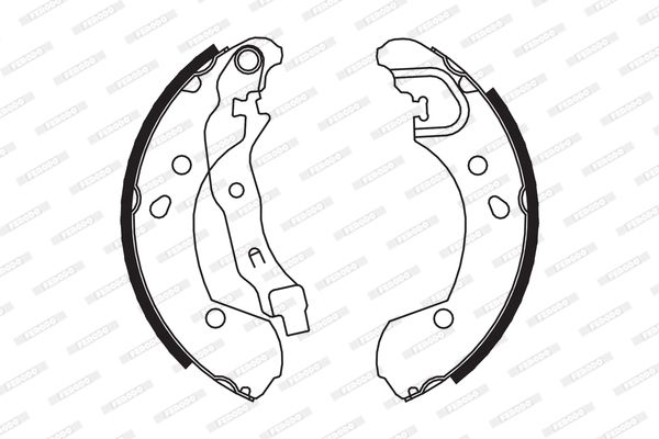 Brake Shoe Set FERODO FSB649