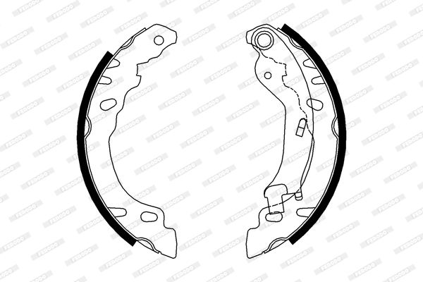 Brake Shoe Set FERODO FSB688