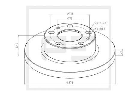 Гальмівний диск PE Automotive 026.669-10A