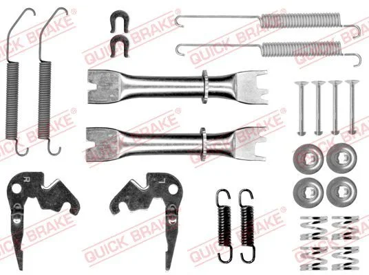 Priedų komplektas, stabdžių trinkelės QUICK BRAKE 105-0033S-02