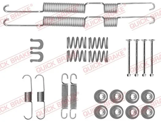 Priedų komplektas, stabdžių trinkelės QUICK BRAKE 105-0074