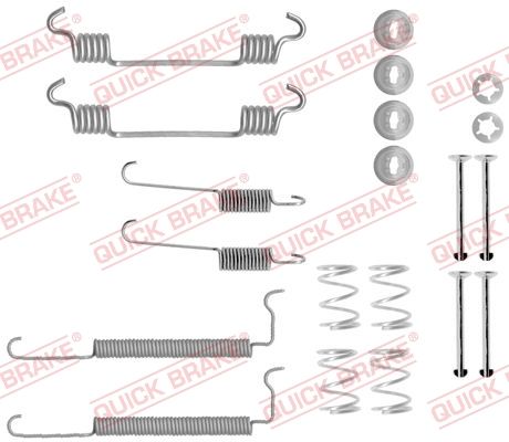 Комплект приладдя, гальмівна колодка QUICK BRAKE 105-0710