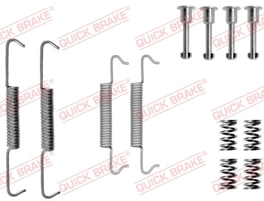 Priedų komplektas, stovėjimo stabdžių trinkelės QUICK BRAKE 105-0793