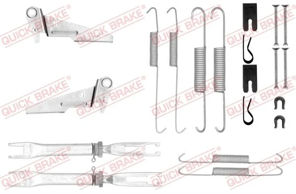 Priedų komplektas, stabdžių trinkelės QUICK BRAKE 105-0854S