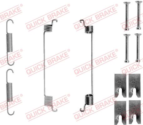 Priedų komplektas, stabdžių trinkelės QUICK BRAKE 105-0866