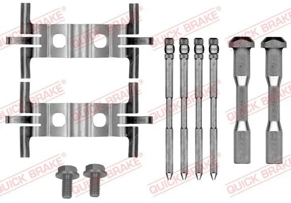 Priedų komplektas, diskinių stabdžių trinkelės QUICK BRAKE 109-0190