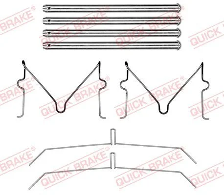 Priedų komplektas, diskinių stabdžių trinkelės quick brake 109-0199