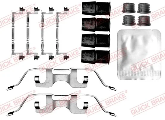 Priedų komplektas, diskinių stabdžių trinkelės quick brake 109-0208