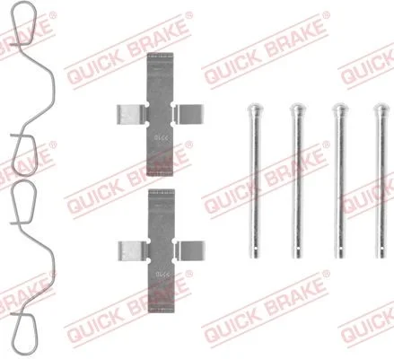 Priedų komplektas, diskinių stabdžių trinkelės QUICK BRAKE 109-0982