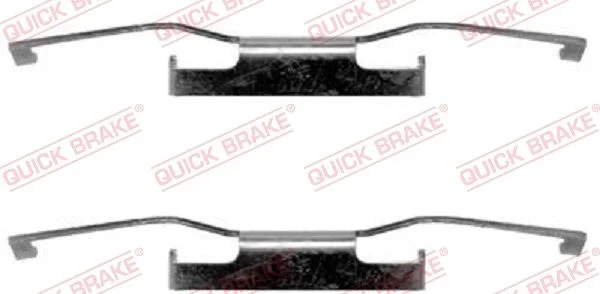 Priedų komplektas, diskinių stabdžių trinkelės QUICK BRAKE 109-1011
