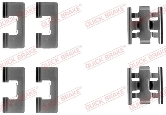 Priedų komplektas, diskinių stabdžių trinkelės QUICK BRAKE 109-1091