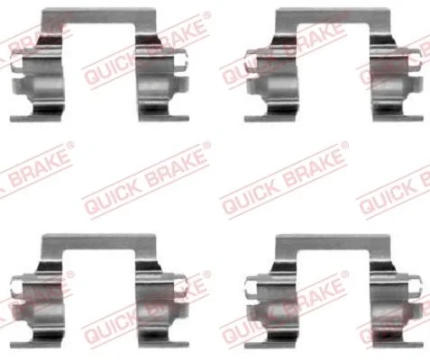 Priedų komplektas, diskinių stabdžių trinkelės QUICK BRAKE 109-1117