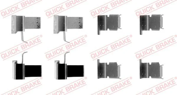 Priedų komplektas, diskinių stabdžių trinkelės QUICK BRAKE 109-1262