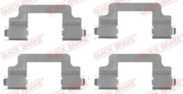 Priedų komplektas, diskinių stabdžių trinkelės QUICK BRAKE 109-1727
