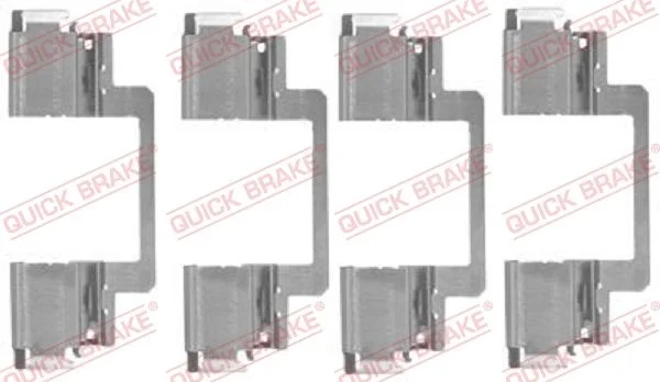 Priedų komplektas, diskinių stabdžių trinkelės QUICK BRAKE 109-1774