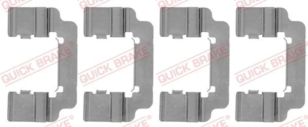 Priedų komplektas, diskinių stabdžių trinkelės QUICK BRAKE 109-1777