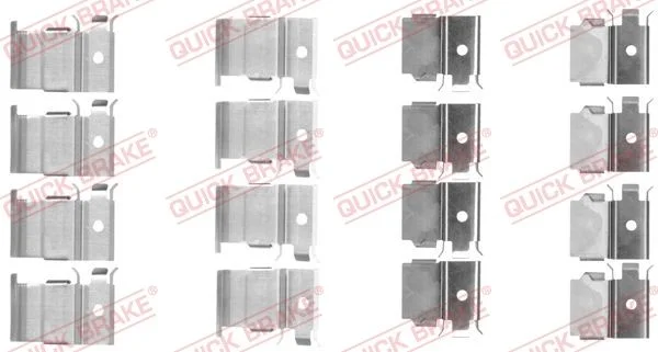 Priedų komplektas, diskinių stabdžių trinkelės QUICK BRAKE 109-1799