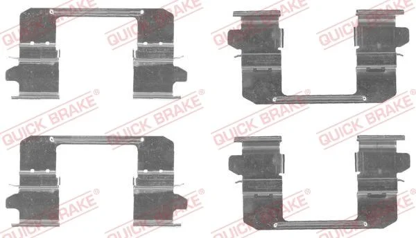 Priedų komplektas, diskinių stabdžių trinkelės QUICK BRAKE 109-1834