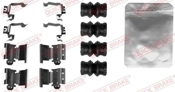 Priedų komplektas, diskinių stabdžių trinkelės QUICK BRAKE 109-1897
