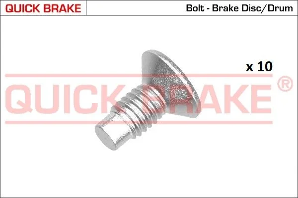 Varžtas, stabdžių diskas QUICK BRAKE 11663-10K
