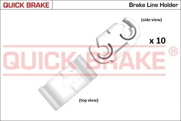 Laikiklis, stabdžių vamzdeliai QUICK BRAKE 171-W-10