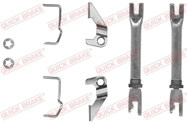 Reguliatorių komplektas, būgninis stabdys QUICK BRAKE 102 53 014
