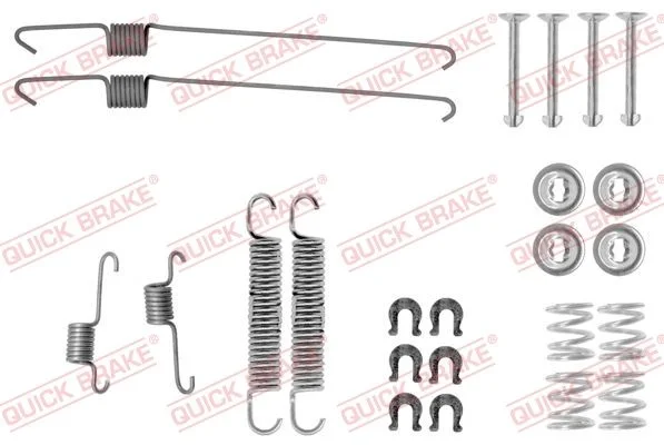 Priedų komplektas, stabdžių trinkelės QUICK BRAKE 105-0001