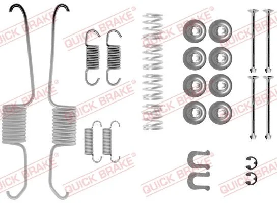 Priedų komplektas, stabdžių trinkelės QUICK BRAKE 105-0003