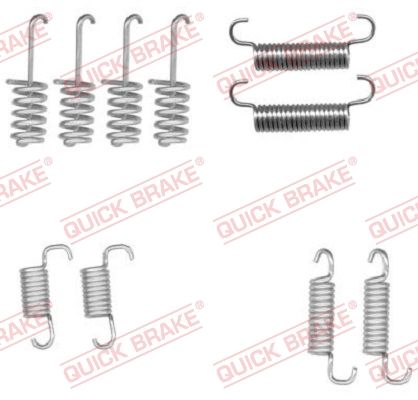 Priedų komplektas, stovėjimo stabdžių trinkelės QUICK BRAKE 105-0004