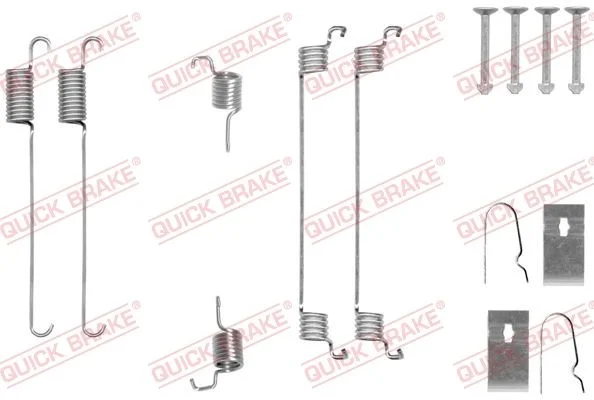 Priedų komplektas, stabdžių trinkelės QUICK BRAKE 105-0007