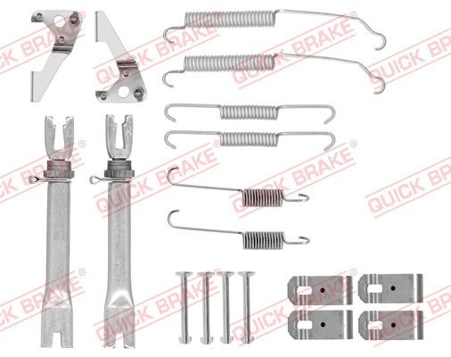 Priedų komplektas, stabdžių trinkelės QUICK BRAKE 105-0015S