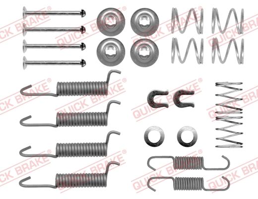 Priedų komplektas, stovėjimo stabdžių trinkelės QUICK BRAKE 105-0016