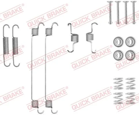 Priedų komplektas, stabdžių trinkelės QUICK BRAKE 105-0018