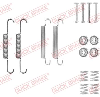 Priedų komplektas, stovėjimo stabdžių trinkelės QUICK BRAKE 105-0020