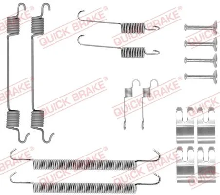 Priedų komplektas, stabdžių trinkelės QUICK BRAKE 105-0029
