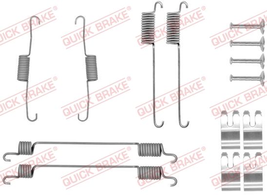 Priedų komplektas, stabdžių trinkelės QUICK BRAKE 105-0030