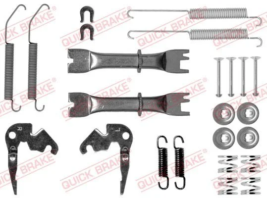 Priedų komplektas, stabdžių trinkelės QUICK BRAKE 105-0033S