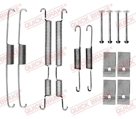 Priedų komplektas, stabdžių trinkelės QUICK BRAKE 105-0035