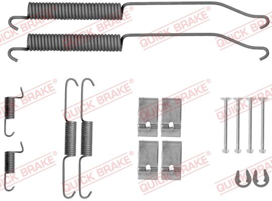 Priedų komplektas, stabdžių trinkelės QUICK BRAKE 105-0036