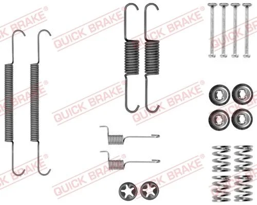 Priedų komplektas, stovėjimo stabdžių trinkelės QUICK BRAKE 105-0037