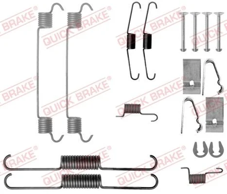Комплект приладдя, гальмівна колодка QUICK BRAKE 105-0038