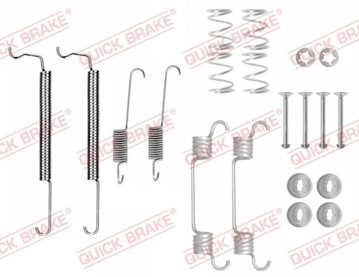 Priedų komplektas, stabdžių trinkelės QUICK BRAKE 105-0043