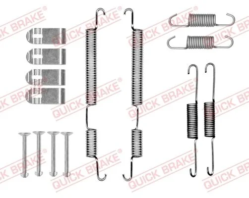 Priedų komplektas, stabdžių trinkelės QUICK BRAKE 105-0045