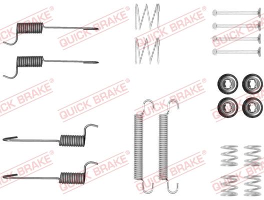 Комплект приладдя, колодка стоянкового гальма QUICK BRAKE 105-0046