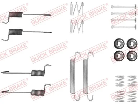 Priedų komplektas, stovėjimo stabdžių trinkelės QUICK BRAKE 105-0046