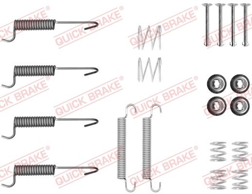 Priedų komplektas, stovėjimo stabdžių trinkelės QUICK BRAKE 105-0047